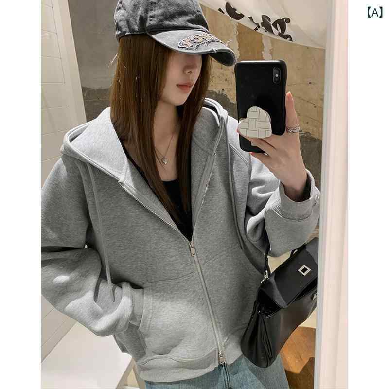 パーカー ボンネット付き添い人 編み物 Ayi 25 ss ゆったり 好いたらしい 余暇 ボンネット付き添い人 スウェーター お上さん 春 柔らかい 綿織物 ジレー 薄墨色 上衣