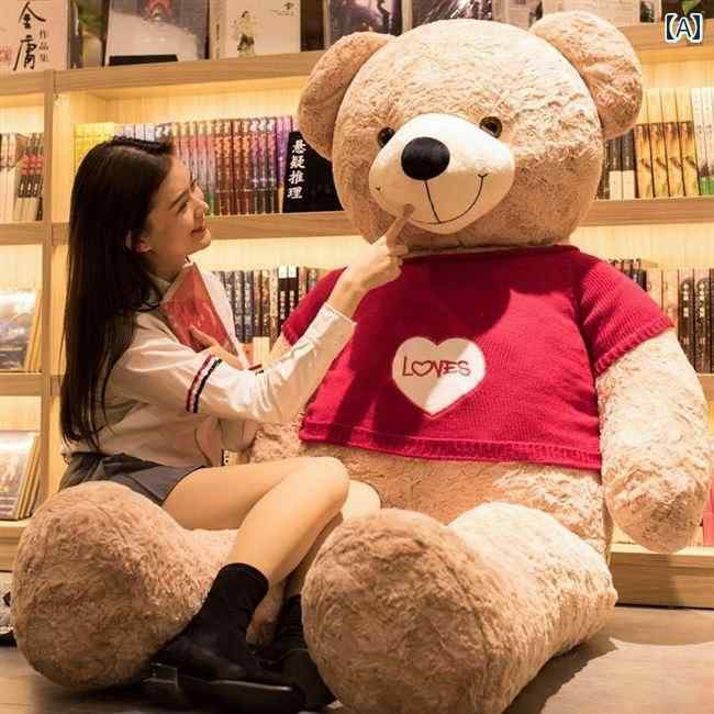 クマ　ぬいぐるみ　大きい ドイツ製 テディベア 人形 特大 ぬいぐるみ ガールフレンド 枕 かわいい 眠っている 大きい クマ ハグ ベア