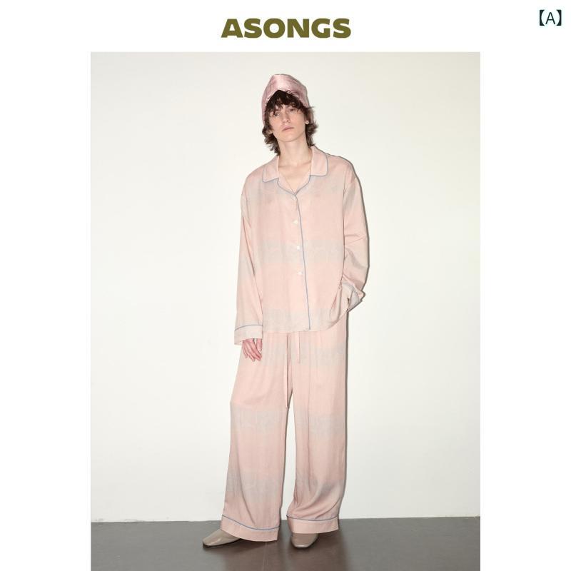 パジャマ レディース 上下 ASONGS 2025 春 干支 ピンク ダーク パイソン 柄 ホームウェア パジャマ カップル ホリデーギフト セット|みやショップ店