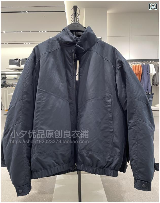 ジャケット　パーカー　メンズ　シンプル キャビネット 529 テクノロジー 生地 スタンドカラー メンズ コットン 服 8281326 401 ジャケット コート 8281 / 326