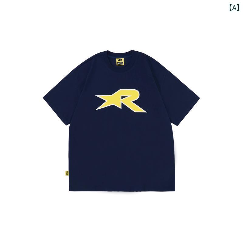 Tシャツ　メンズ　おしゃれ 【 趙 昭 宜と 同じ】 RASS スター 半袖 Tシャツ チャイナ 風 夏 カップル ゆったり ヘビー