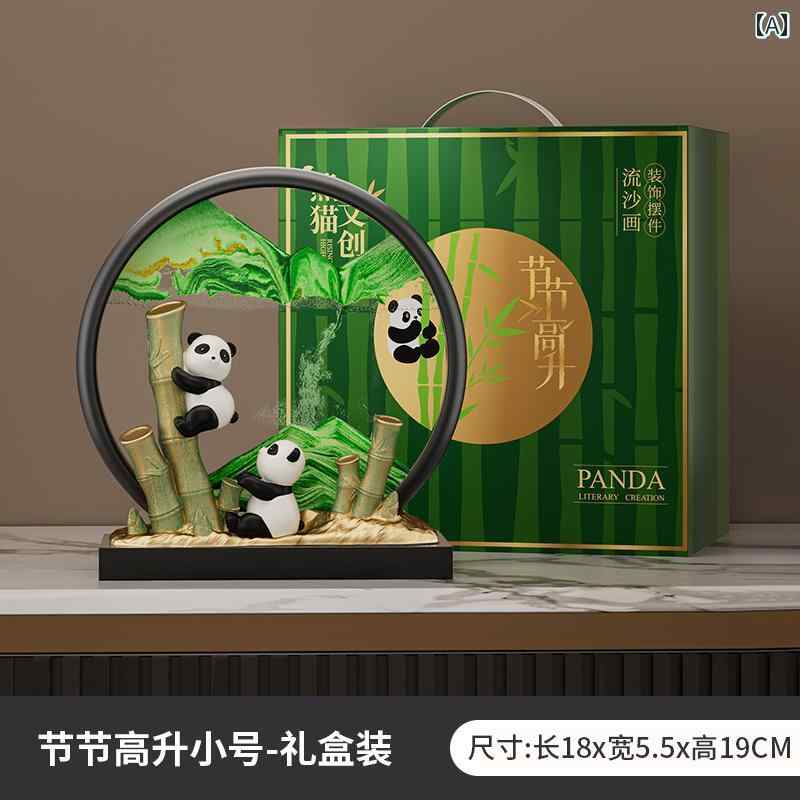 雑貨　装飾品　 成都 パンダの 飾り 文化と 創造の 周辺 流 砂 絵の お土産 お土産が 日々 増加 中国が 人に 贈り物を 送る