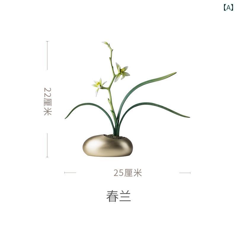 雑貨　装飾品　 マスター トン 春 蘭 夏 蓮 秋 モクセイ 冬 梅 リビング ルーム デスク トップ 銅 装飾品 ホーム 装飾