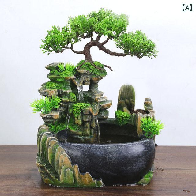雑貨 装飾品 ギフト 小さい 岩山と 流れる 水の デスク トップ 装飾品 装飾 加 湿 器 オフィス|みやショップ店
