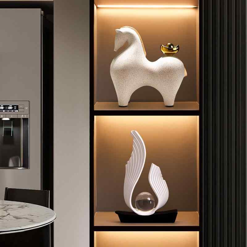 風水 置物 高級感 インテリア 装飾品 リビング ルーム デコレーション テレビ台 酒棚 ホーム アート 作品 繁栄 アイテム 軽奢 スタイル 芸術 オブジェ