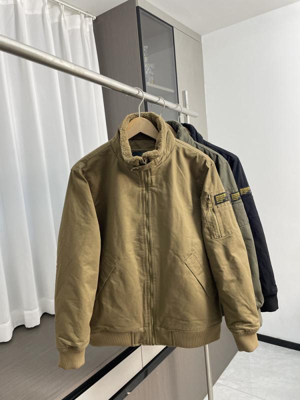 メンズ　ジャケット　アウター アメリカン レトロ ふかふかの フリースで 暖かさを キープ メンズ 秋冬 スタンドカラー 厚手 ワークウェア カジュアル ジャケット