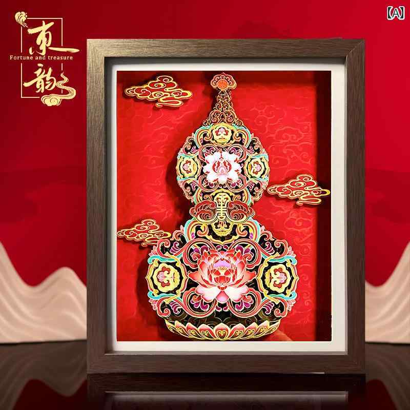 楽天市場】置物 ひょうたん 瓢箪 縁起物 新年祝 幸福 立体模型 紙製