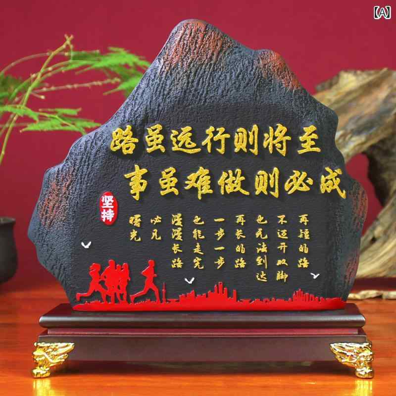 ホビー　雑貨　装飾品 道のりは 長いですが 最終的には 到着 します。 オフィスの デスク トップの 背景 本棚の 装飾 リビング ルーム 書斎 学生の インスピレーションを 与える 装飾品
