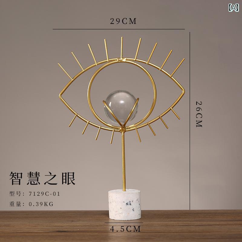ホビー　雑貨　装飾品 軽量 高級 金属 装飾品 自宅 リビング ルーム ポーチ テレビ ワイン キャビネット 装飾 オフィス デスク トップ 北欧