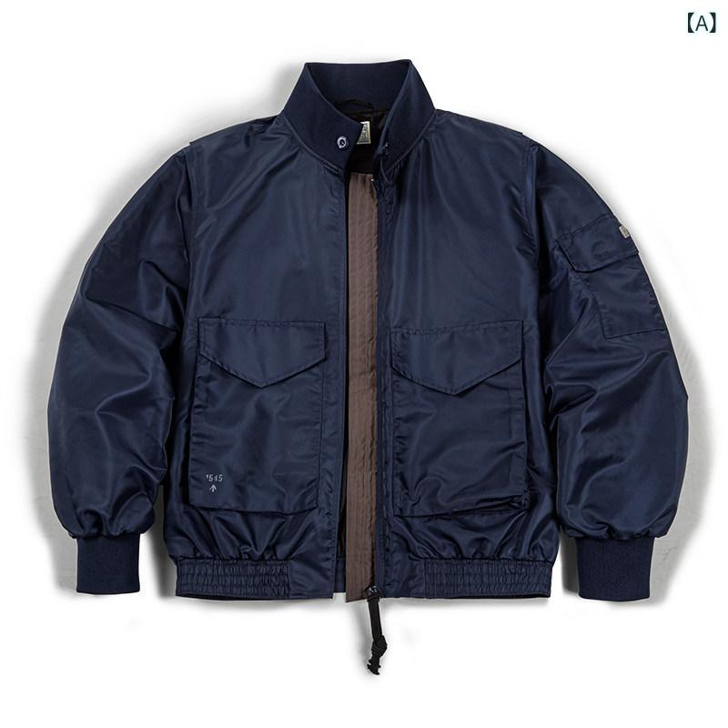 メンズ  上衣 分かりやすい Madden Workwear アメリカン レトロ G 8 飛行士 上衣 ミリタリー 表現スタイル 意中の女 カーキ 遊撃手 メンズ 春