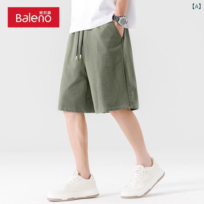 ショートパンツ　ハーフパンツ Baleno 夏 メンズ コットン ショート パンツ 和風 ウエスト ゴム ホーム カジュアル ゆったり A