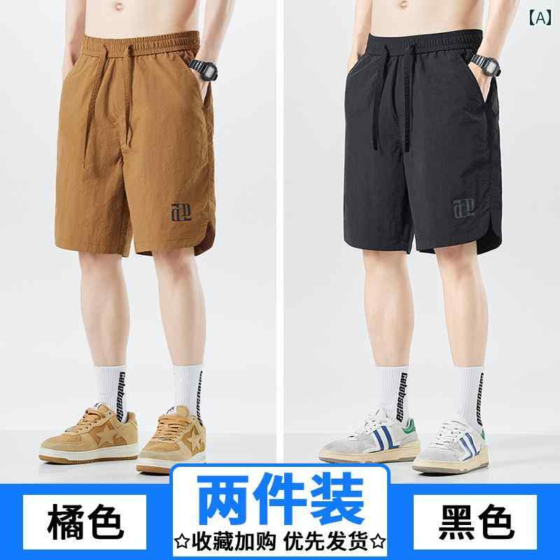 ショートパンツ　ハーフパンツ 冷感ショーツ メンズ 夏 薄手 2025 ブランド カジュアル スポーツ 速乾 メンズショーツ