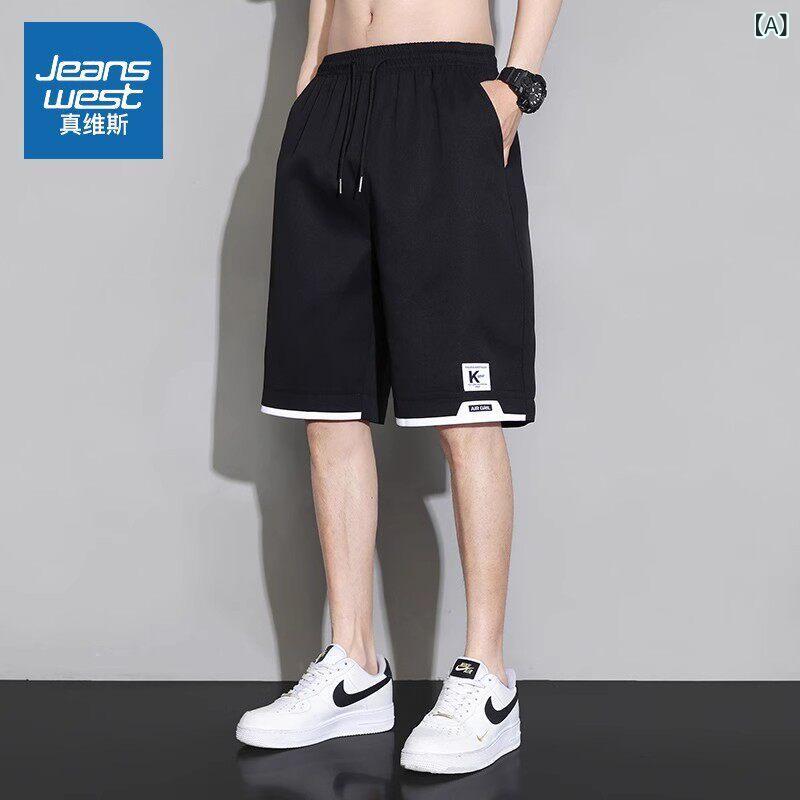 ショートパンツ　ハーフパンツ Jeanswest 冷感 スポーツ ショーツ メンズ 夏 速乾 カジュアル ゆったり アウター 薄手 ビーチ パンツ 5点