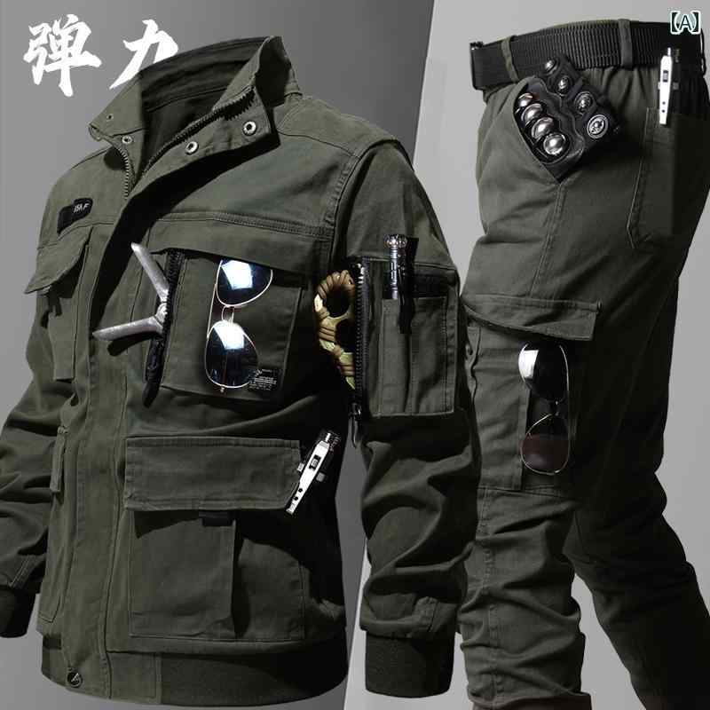 やり方服 偽装 仕掛ける 溶接 工用 熱傷押しとどめる 耐摩耗 肉体労働 保護すること やり方着  綿 反発力 御前上等  偽装 メンズ上衣 背広