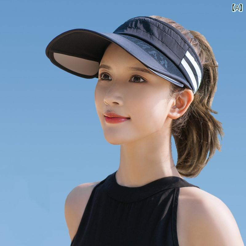 鳥打ち帽 レディース サンハット UPF50+日本メッシュ駈けっくら用日よけ旗がしら。通気性がよく軽さでサイクリングや運動競技時にも至適なノーブリムの亭主もち用鳥打ち帽。