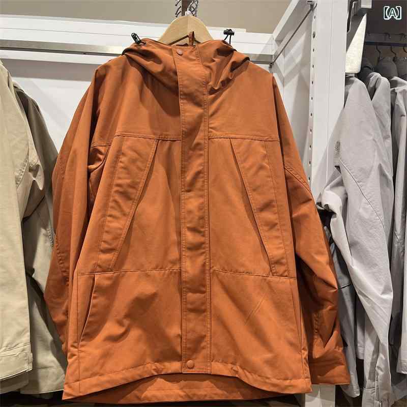 アウター パーカー アウトドア シングル成人男性用またはレディース山登り用アウターウェア。アウトドアや心地好いにも適したボンネット付き添い人上衣。ゆったりとしたスポーティな役立つこと的な上衣です。生産品携帯電話475036。