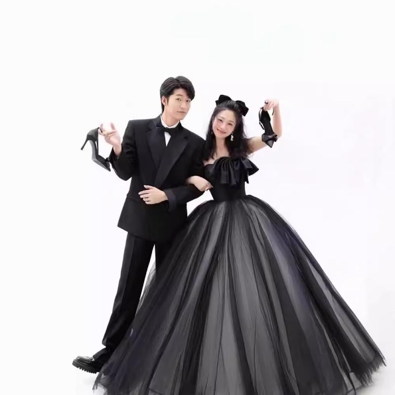 レディース 御芽出度お召しもの 黒いこと ストラップレス 分かりやすい シュロの葉 太陽フレアスコート 映し絵御芽出度 室内映画化用 チュール原料品 軽さ お上さん用 寄りあい お召しもの 最小限度