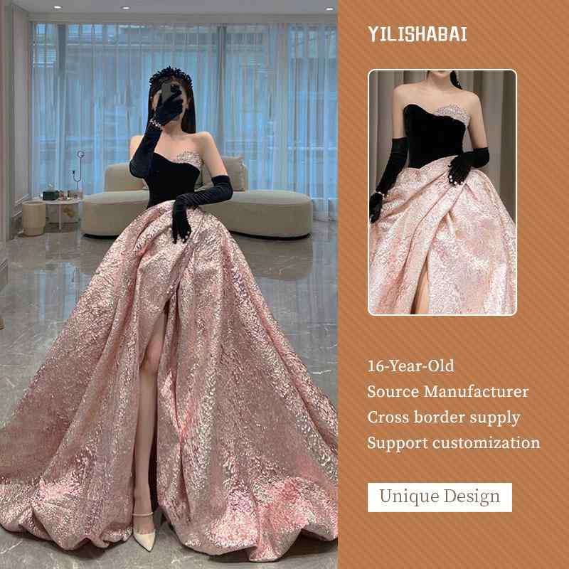 レディース イブニングドレス 結婚式 敬酒ドレス 新婦用 パーティー パーティー 上品 セクシー オフショルダー プリンセスライン ふんわりスカート チュール 婚約式 かわいい フェミニン ロングドレス エレガント 華やか