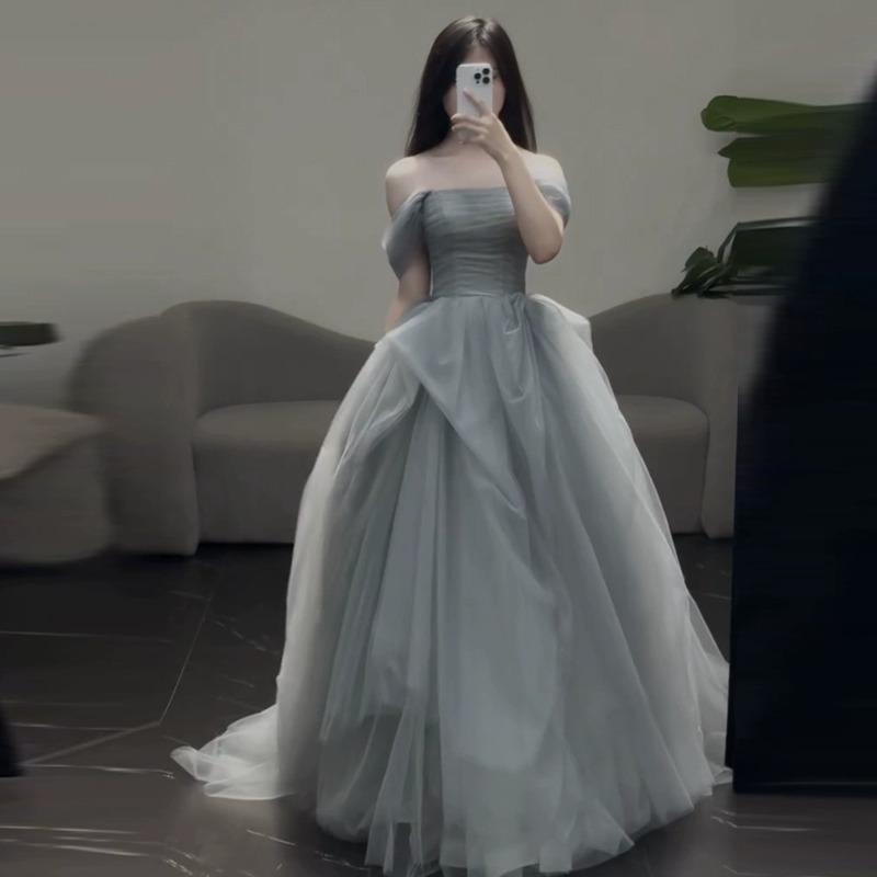 レディース オフショルダー 寄りあいお召しもの 妃殿下 音の大きさスコート 御前上等感 軽さ チュール原料品 お上さん用 生まれ落ちる日 寄りあい 成年者式 フォーマル 化粧着 夕まぐれ 晴れ晴れしい 影ぼうし