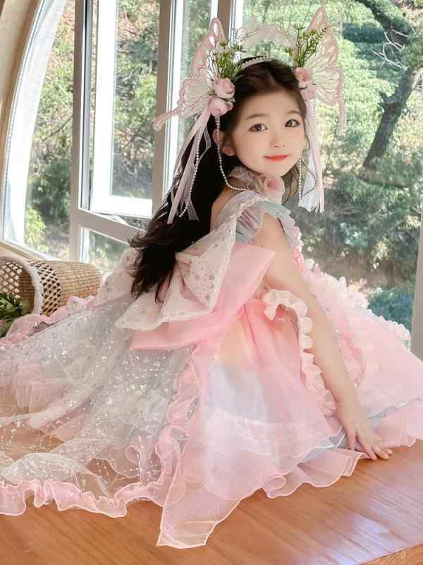 御姉さん 夏 ロリータ 妃殿下 衣装 生まれ落ちる日お召しもの キャミワンピース チュールスカート フラウンス 愛くるしげ サクラ色 綿織物 軽さ 伸縮性