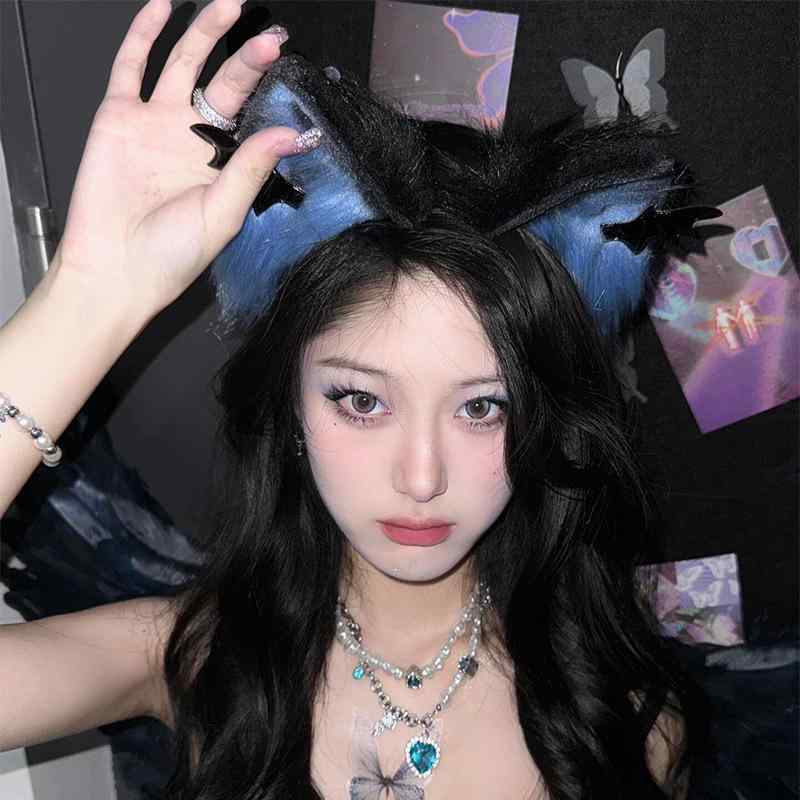 髪の毛佩び物 ゴシック 人でなし翼 猫耳 ふわふわ 髪の毛ダンス楽隊 尖端お召しもの 仕掛ける コスプレ 幻想曲 ロリータ 表現スタイル 寄りあい 用 愛くるしげ かざり付ける 即物的 毛?原料品