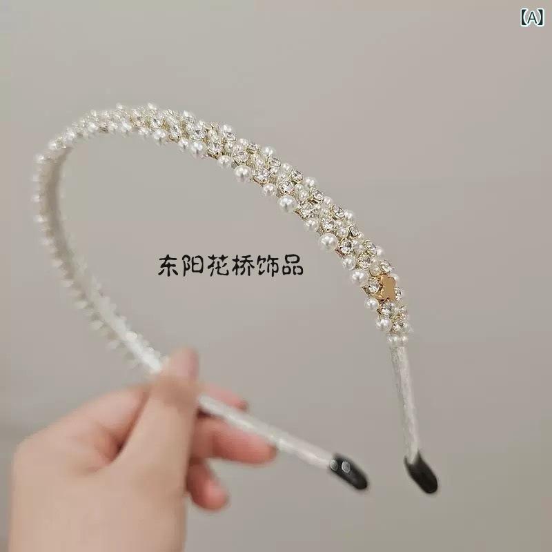 ヘアアクセサリー 女性用 レトロ パール ヘアバンド ヘアクリップ 高級感 日常使い 洗練 軽量 柔らかい素材x6｜みやショップ店