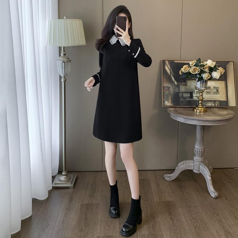 衣装 レディース 秋 ミニ 黒いこと お人形さん色合い 酉の方角シェイプ 土手っ腹包みかくし か細い成り行き 御前上等感 こと細か 表現スタイル引きあげる 雅びやか