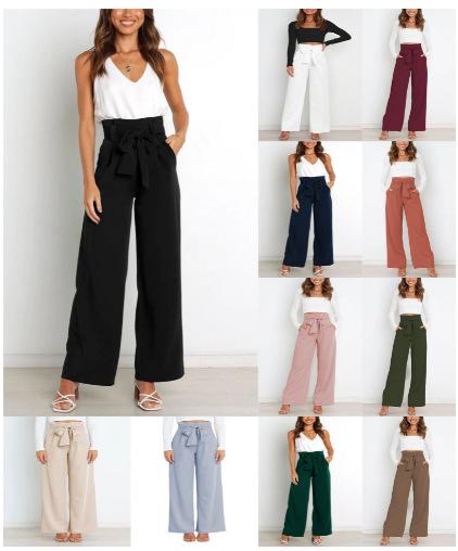 レディース ワイドレッグパンツ 通勤スラックス ベルト付き カジュアル ビジネス ボトムス エレガント 普段使い 合わせやすい ロング丈