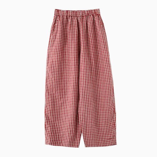麻原料品 ツートンカラー 読み合わせる柄 広広としたズボン下 ロング丈 心地よい表現スタイル か細い成り行き 軽さ 通気性 伸縮性 普段使い走り ボヘミアン