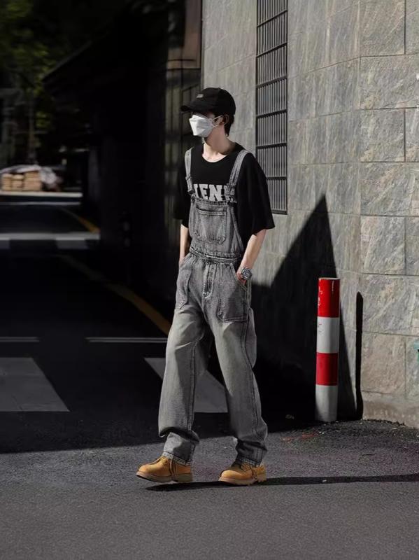 厚地の外套櫂 メンズ 兄ちゃん用 レトロ ビンテージ  アメリカン表現スタイル 朦々たる出どころ ゆったり ビッグ影ぼうし ストレートレッグ 大きめ大きさ 好一対 マッチング 心地よい 流行り物 表どおり 普段使い