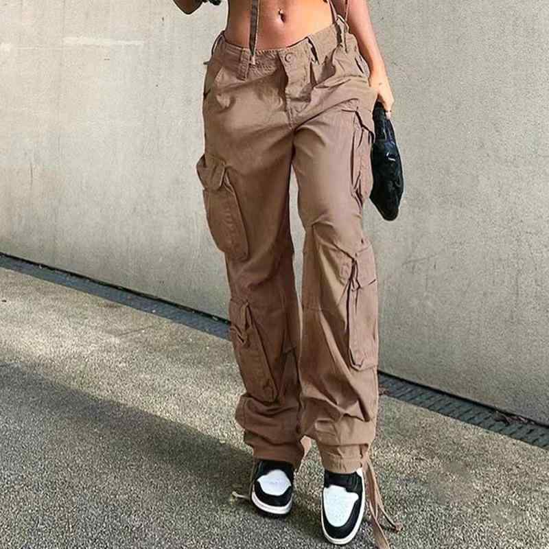 レディース デニム ロングパンツ 低腰 ストリート ヒップホップ ワーク カジュアル ファッション ジーンズ ズボン 普段使い トレンド 形状 軽量