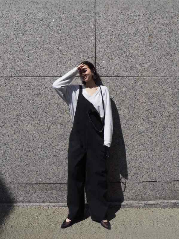 レディース デニム 背広 オーバーオール ロングパンツ 春夏 カジュアル クール ファッション 伸縮性 軽量 通勤 普段使い デニム素材 切り替えデザイン ハイウエスト ブラック ブルー アイボリー