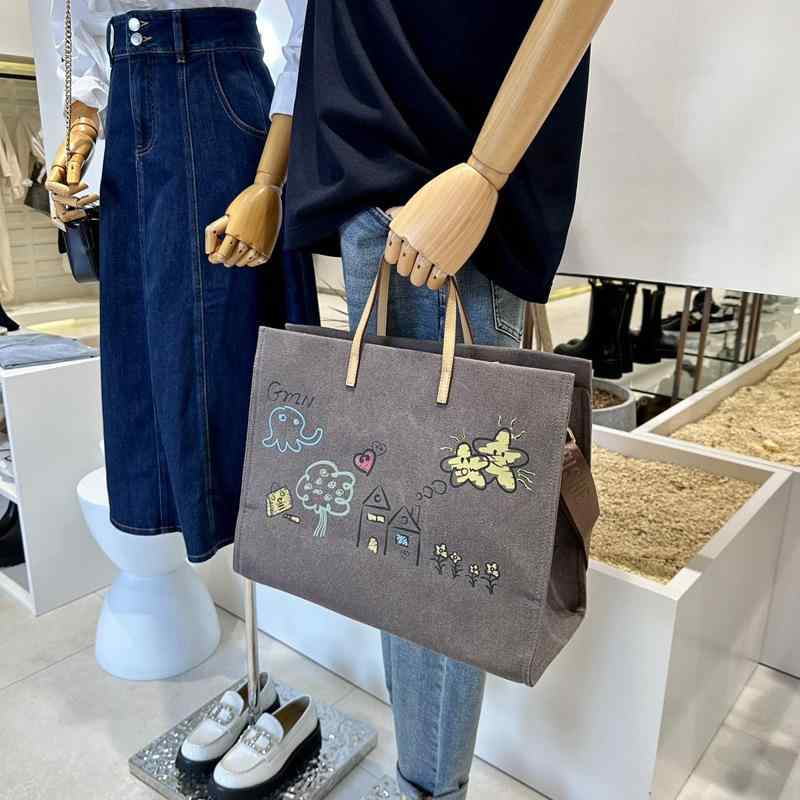 レディース 大容量 トートバッグ キャンバス素材 グラフィティ柄 旅行用 ショッピングバッグ 斜めがけ ハンドバッグ 普段使い 軽量 肩掛け