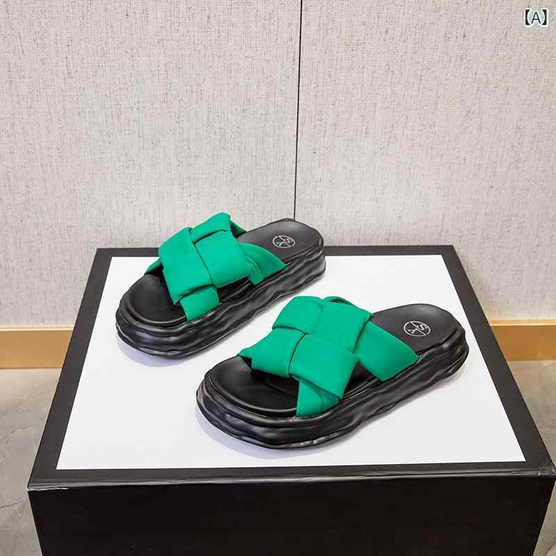 サンダル レディース 夏 厚底 ビーチサンダル 軽量 通気性 ストラップ デザイン 屋外 ファッション 履き心地 良い 形状 調整 可能 形状 ビッグシルエット なし ハイウエスト なし Vネック なし ブラック ピンク系 アイボリー なし 春夏 なし