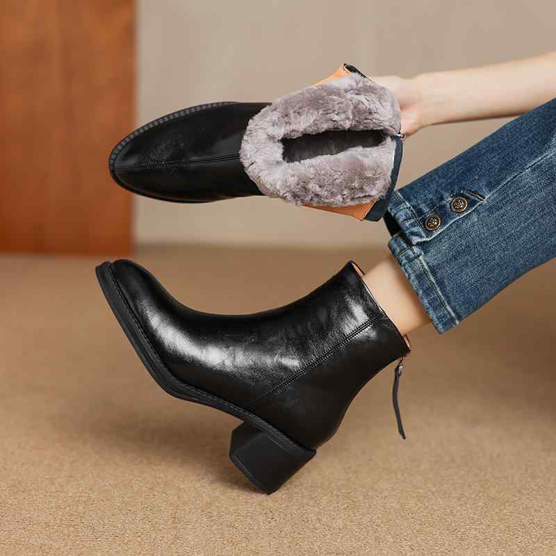 成人女性用 冬用 厚底 遊撃手 スノーブーツ 絨毛 牛皮 生あたたかい 赤銅色 分かりやすい 綿原材料 雨合羽 上滑り打ちきり 軽さ アウトドア