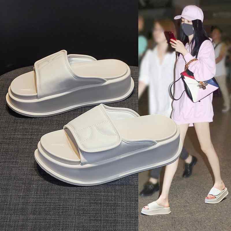 サンダル 女性用 厚底 オープントゥ ストラップ 夏用 屋外 カジュアル ファッション トレンド 普段使い 軽量 伸縮性 コーディネート自在 ビッグシルエット