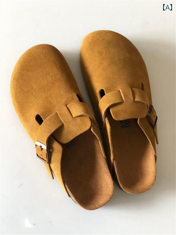 サンダル レディース 本革 厚底 クローズドトゥ 夏用 屋外 軽量 通気性 クッション性 ビーチ ストリート ファッション 快適 歩きやすい 防水加工 シンプル デザイン|みやショップ店