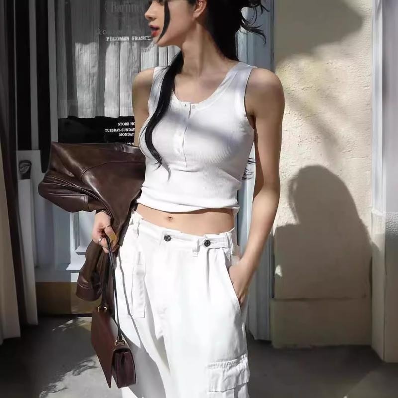メンズ ヘンリーネック Tシャツ スリムフィット インナー トップス タンクトップ コットン素材 伸縮性 普段使い 軽量 フィット感 ブラック カラー