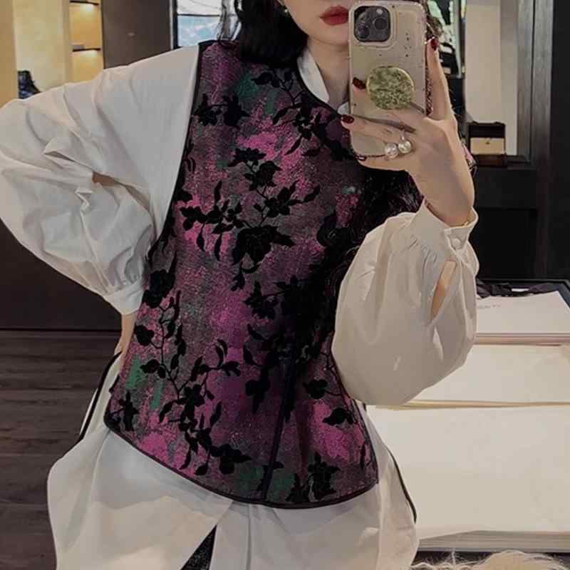 プルオーバー 中華 うつり変わり レトロ 盤扣 限りない トップス 心地よい 普段使い走り 軽さ 伸縮性 綿原料品 黒いこと サクラ色系 象牙色