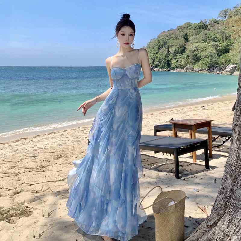 衣裳 レディース 夏用 ロング 同盟罷工一回り 海岸地帯 砂浜 旅する 度假 絶美 たまり場 島 観光旅行 口さかしい 冷やりとした 亭主もち服