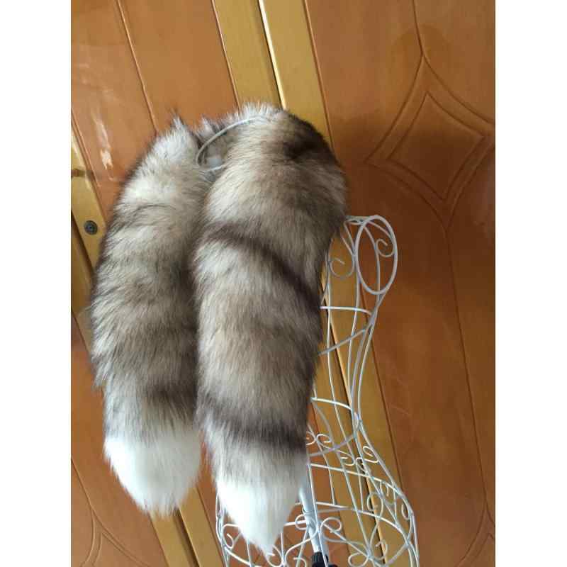 獣の皮えり巻き 狐毛 冬用 ロングえり巻き 生まれながら獣の皮 防寒 生あたたかい 自然的色つや 厚地の外套大きさ 流行り物 保暖性 飛び切り感