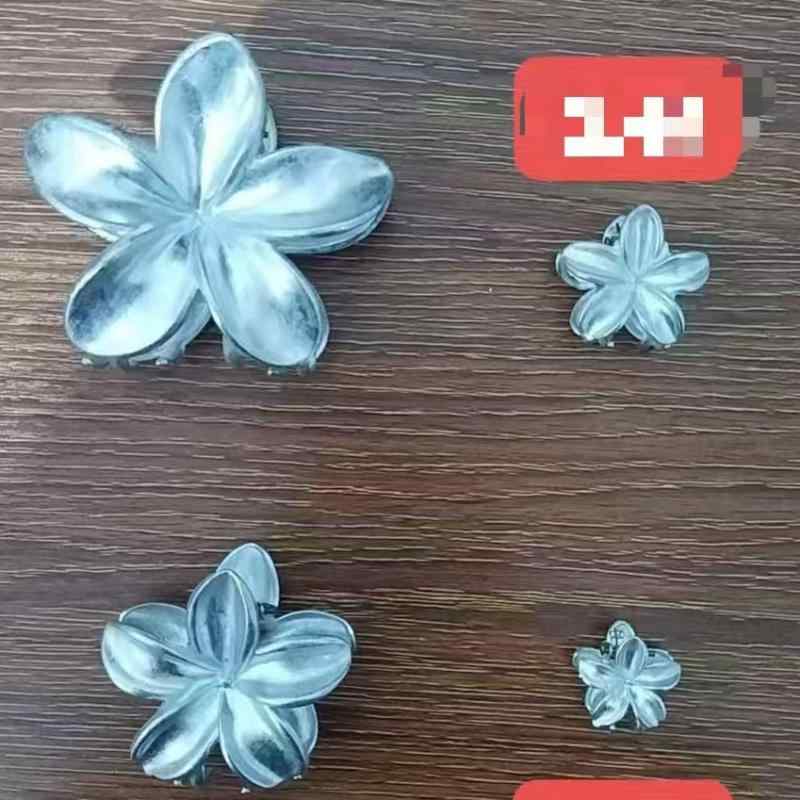 亭主もち用 髪の毛ゼムクリップ インドソケイ 花 画題 シャーククリップ 五弁花 ひな形 御前上等感 髪飾りつけ 付属物 晴れ晴れしい 普段使い