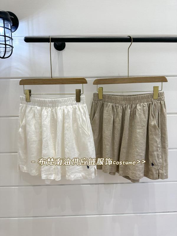 レディース ワイドレッグ ショートパンツ リネン 刺繍 ゴムウエスト 夏用 通気性 吸湿性 速乾 軽量素材 ゆったり シルエット カジュアル 普段使い ストリート 5,926円