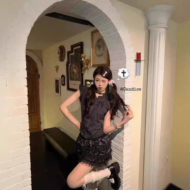 レディース ミニスカート ドクウツギ ティアードスカート 遊撃手丈 小っちゃい向け 軽さ ふわふわ 花の冠yd 心地よい 普段使い走り 第一義的