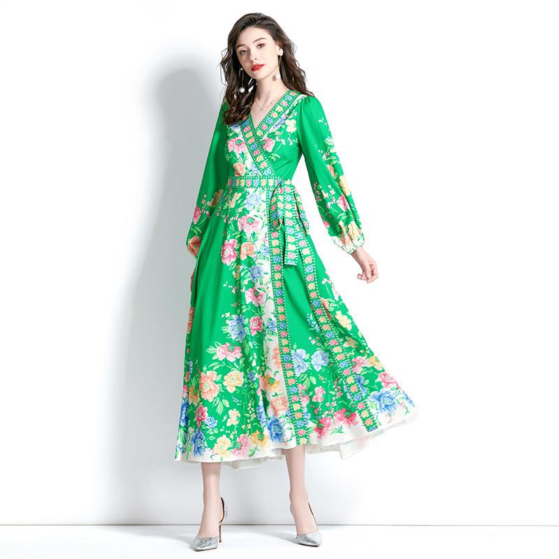 衣裳 レディース 春夏 エスニック 刷り上げる A伝達ルート Vのど首 提燈衣袂 雅びやか 雅びやか 溜まり場 花柄 お上さん用 口さかしい 表現スタイル
