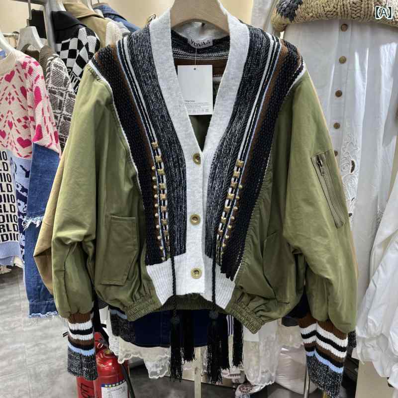 厚地の外套 レディース 春夏 流行り物 スタッズ かざり付ける 対照色つや うつり変わり フリンジ  心地よい 表現スタイル  影ぼうし