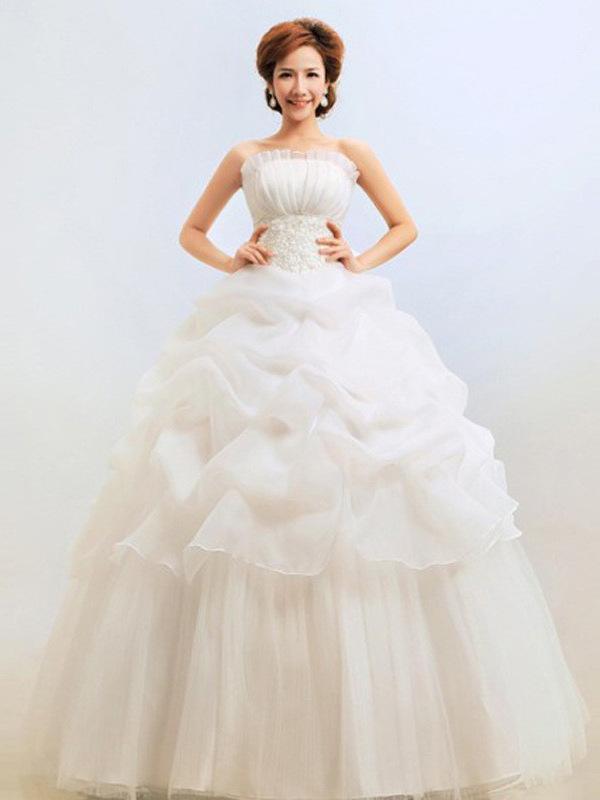 ウェディングドレス オフショルダー 韓国 プリンセスライン スリム見せ 大きいサイズ 新婦用 エレガント ロングドレス 結婚式 フォーマルウェア｜みやショップ店