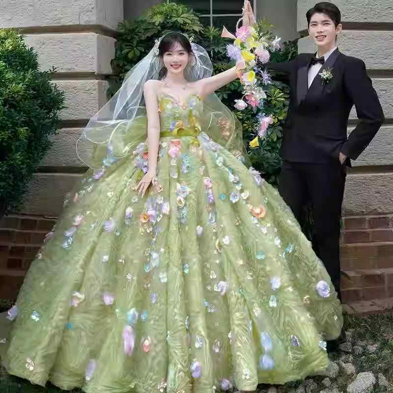 レディース 御芽出度御召しもの 緑であること 森系 お花仙女 韓国 軽さ 旅行写真絵 チュールスカート 気取らない原料品 パステル色の 影ぼうし 映画化用 御召しもの 礼服 仙子表現スタイル