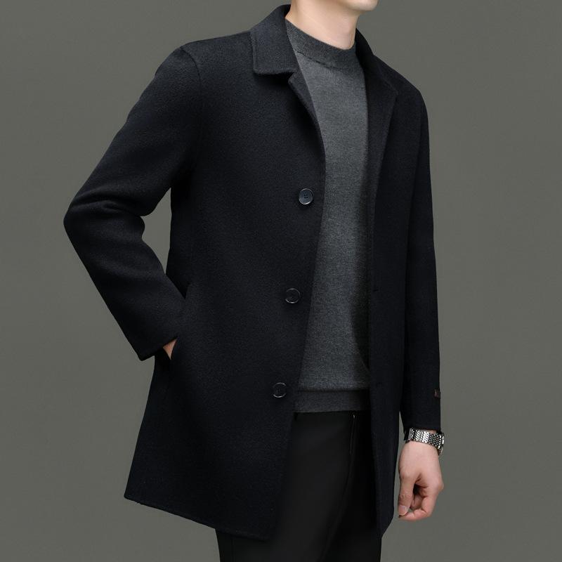 コート 男性用 ビジネス カジュアル アウター ウールコート ロング丈 ミドル丈 チェスターコート 高級感 暖かい 防寒性 体型カバー ゆったり 大きいサイズ プラスサイズ 着痩せ 通勤用 普段使い 重ね着 紳士服 上着 テーラードジャケット 秋冬服 冬|みやショップ店