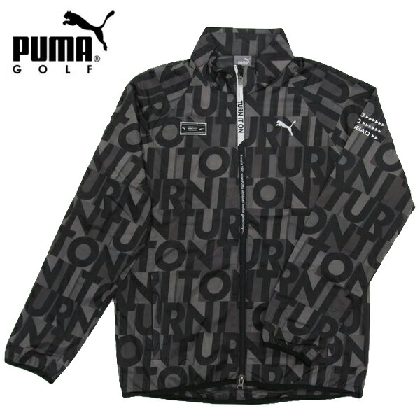 【未使用タグ付】PUMA ゴルフ フード付きジャケット グレー 新品 PUMA プーマ ゴルフウェア フルジップ ウインドブレーカー
